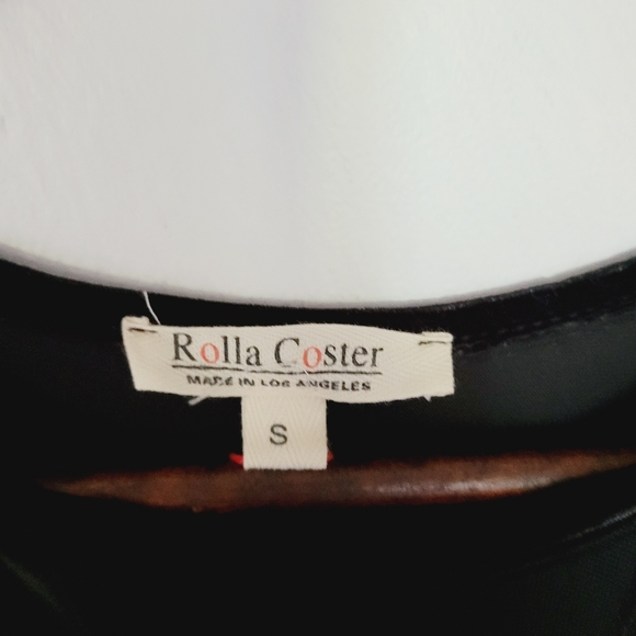 New Black Mini Velvet Dress Size Small - Picture 5 of 8